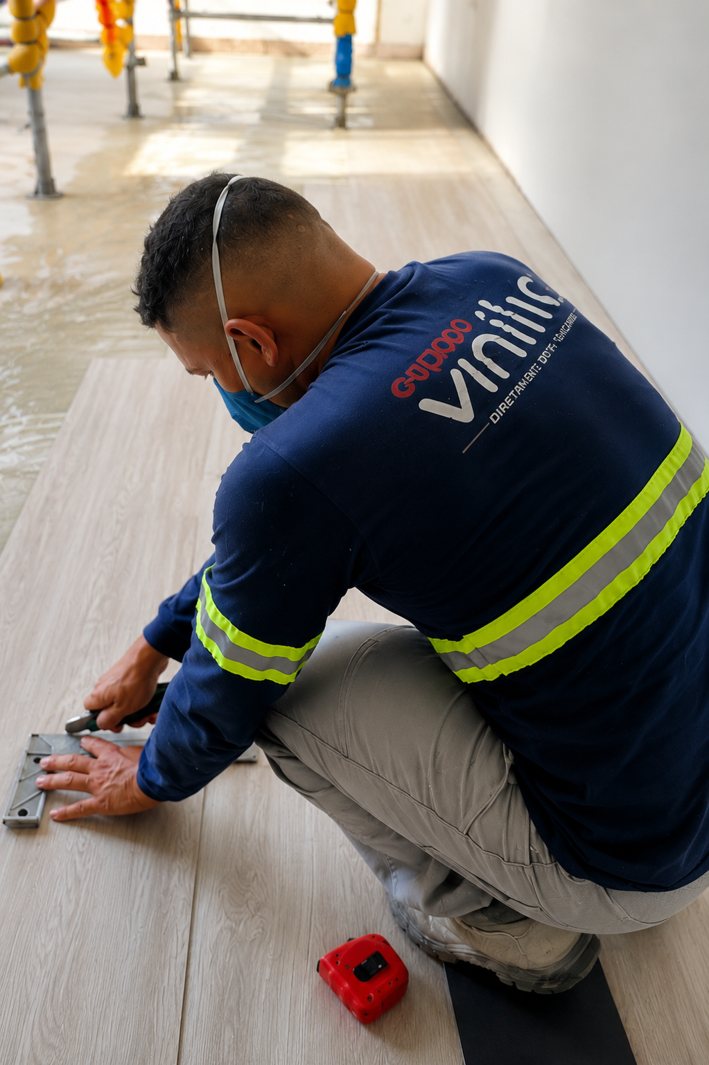 Instalação profissional de piso vinílico